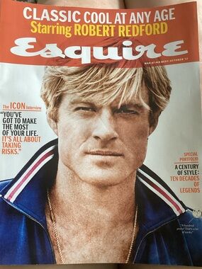 Esquire Magazine Cover Featuring Robert Redford -